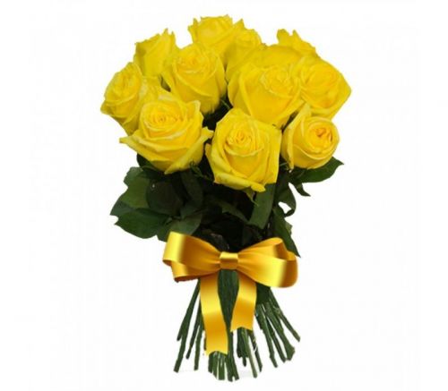 Заказать букет из 11 желтых роз с доставкой по Артёму